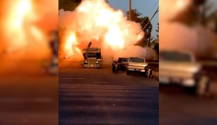 17 injured in a blast after Los Angeles police seized fireworks