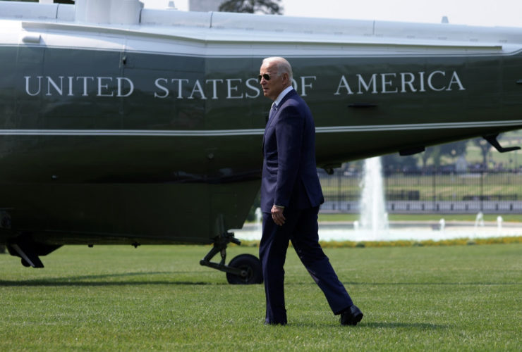 President Joe Biden is looking for support in Donald Trump territory